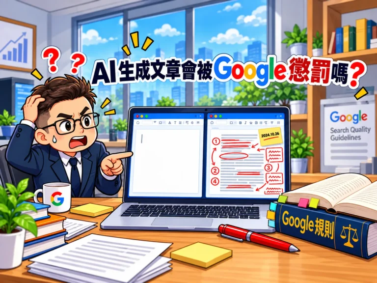 AI 生成文章會被 Google 懲罰嗎?