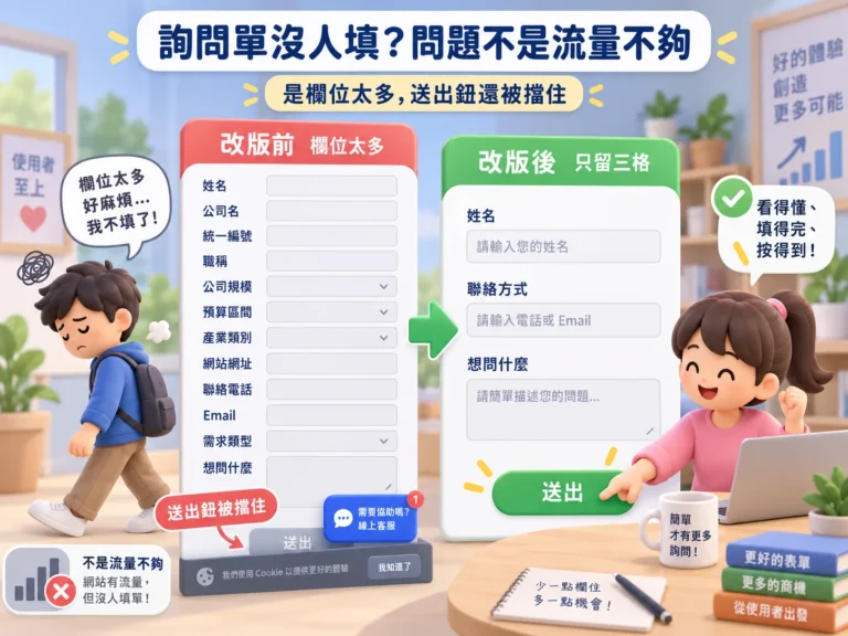 送出鈕被擋住