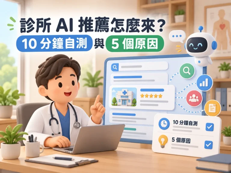 診所 AI 推薦自測指南封面
