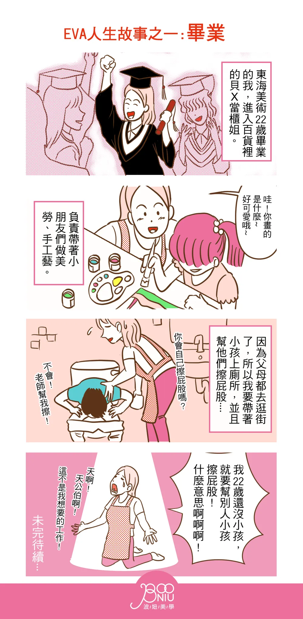 波妞美學 品牌漫畫：EVA 人生故事之一：畢業