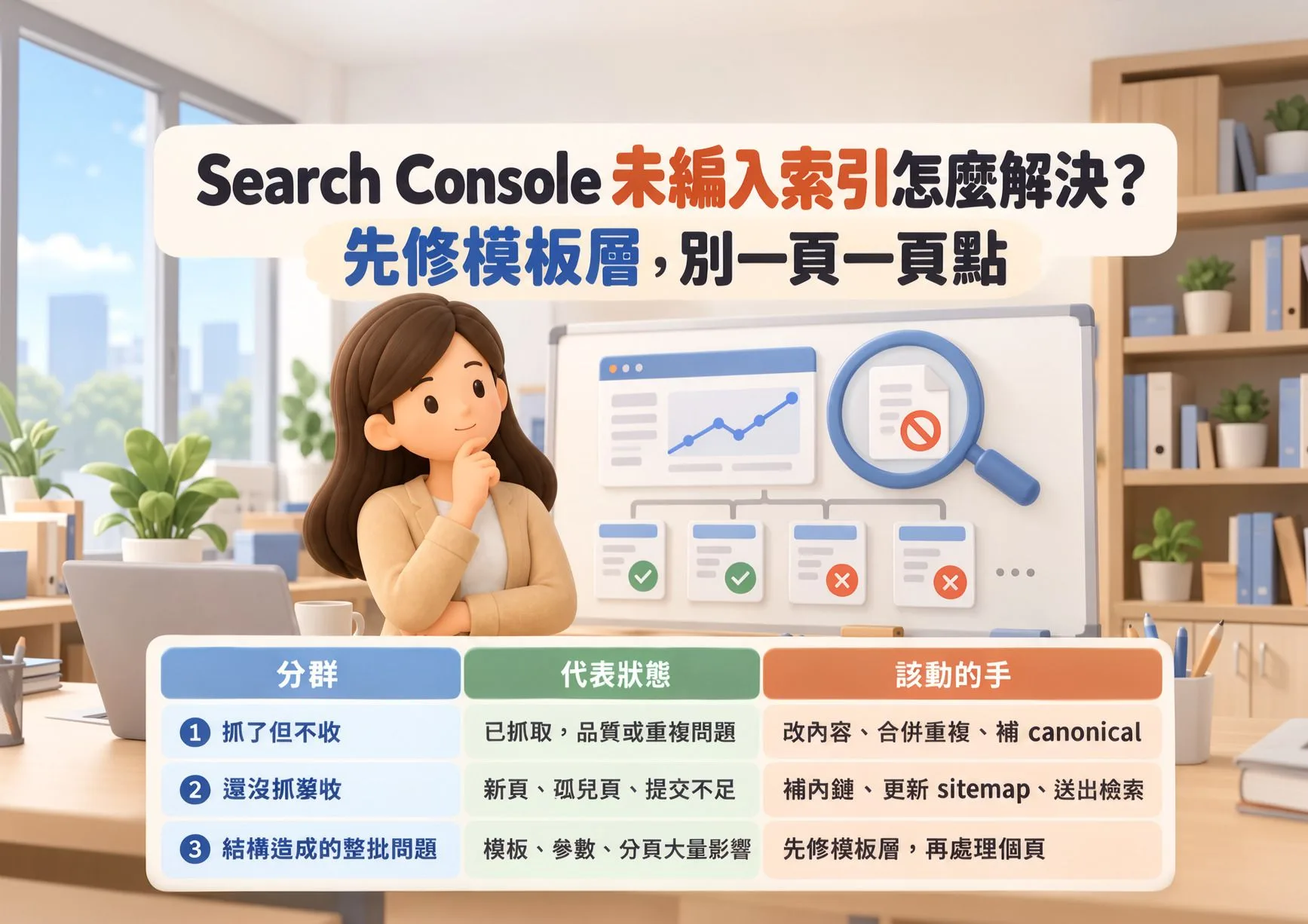 Search Console 未編入索引怎麼解決?